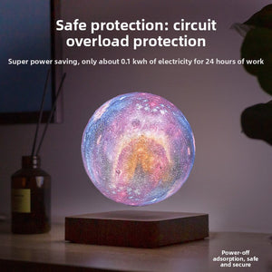 Levitating Display Galaxy Moon Light | Bedroom Ambient Planet Light | Office Ornament | Birthday Gift for Girlfriend