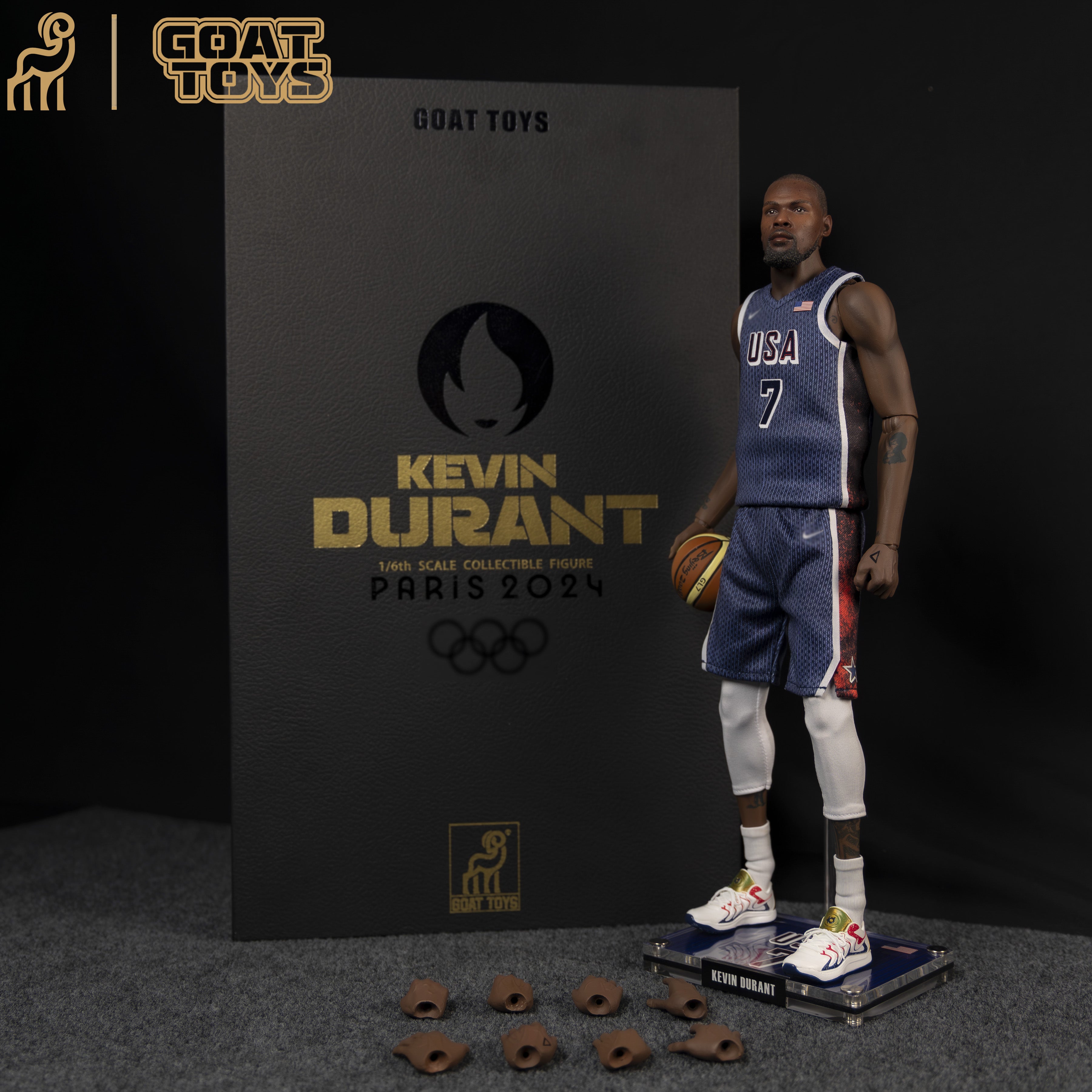 goat toys | wax figure-level star | 1/6 Durant Olympic Games Action Figure